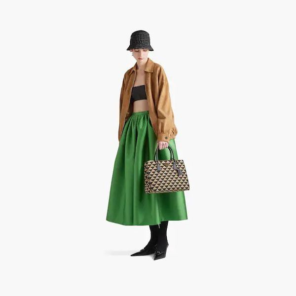 プラダ 偽物 ガレリア ジャカードファブリック ミディアムバッグ 1BA2742FKLF0Y30VDOO